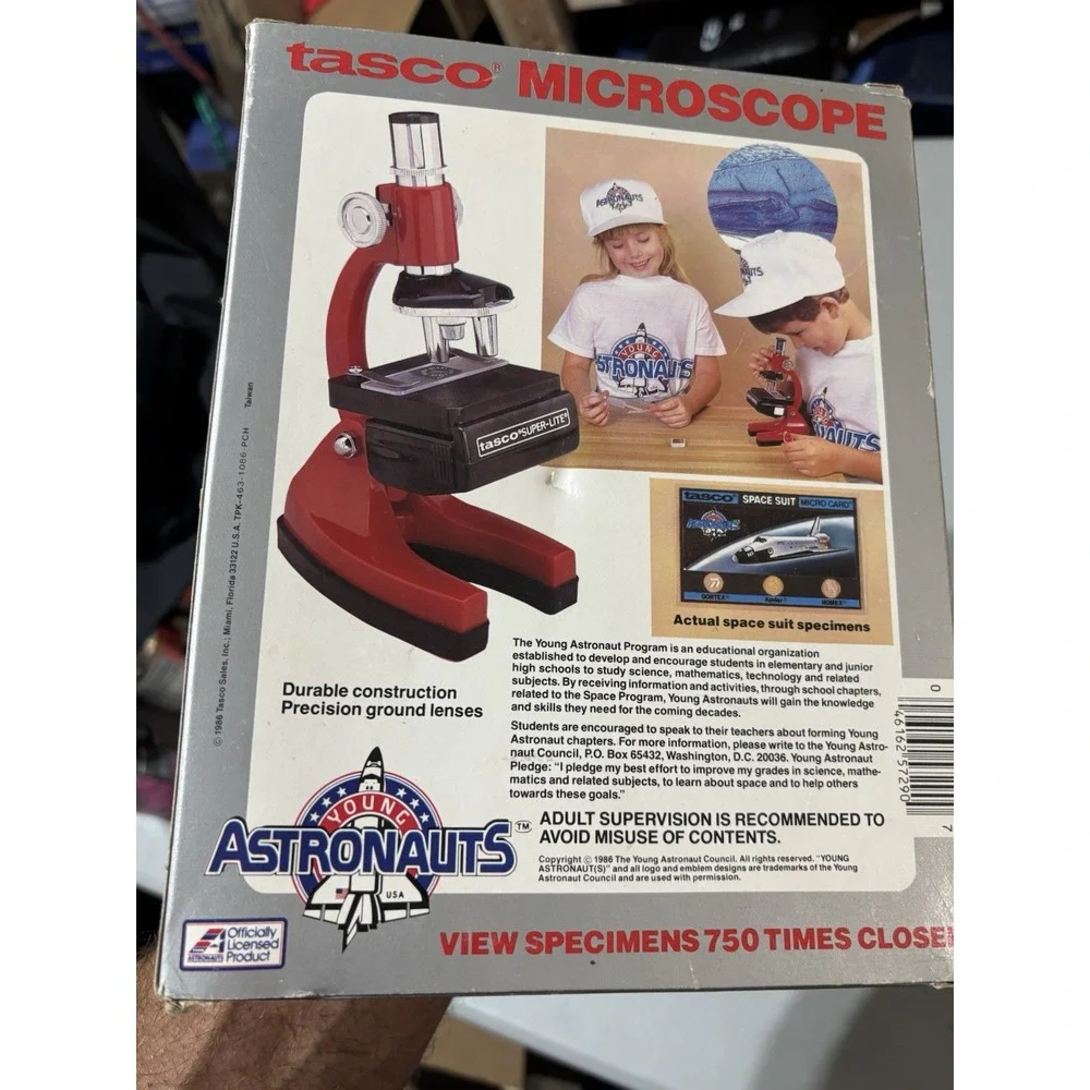 New‎ 1986 Tasco Young Astronauts 600 Power Microscope Vintage